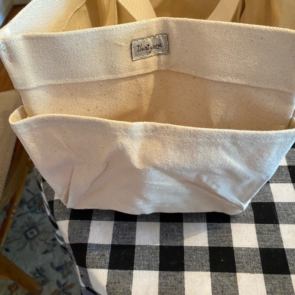 Thirty One canvas storage tote - Picture 2 of 4